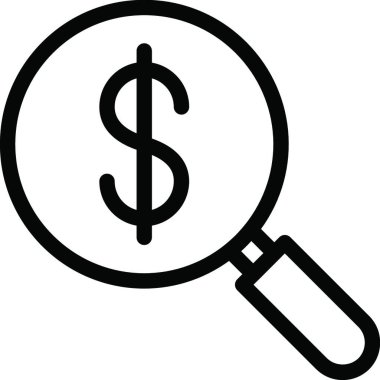 Büyüteç ağ simgesi vektör illüstrasyonu