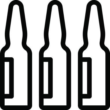 Aşılar simge vektör illüstrasyonu