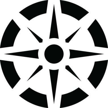 yön ikonu vektör illüstrasyonu