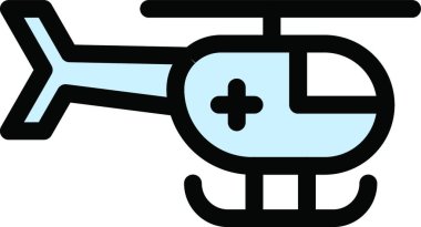 Helikopter web simge vektör çizim