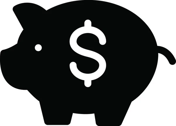 Piggybank Icon Vector Illustration — Vetor de Stock