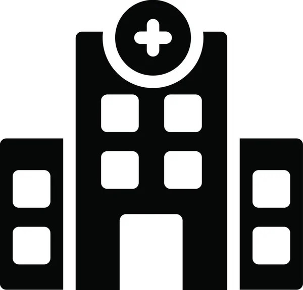 Icona Dell Ospedale Illustrazione Vettoriale — Vettoriale Stock