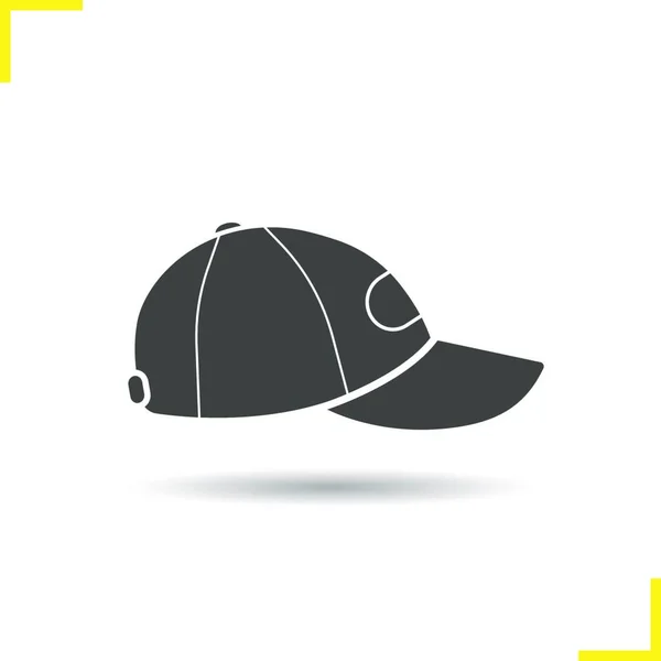 Baseball Sapka Ikon Vektor Illusztráció — Stock Vector