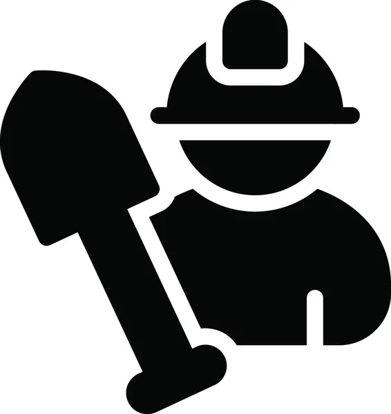 Worker Icon Vector Illustration — Stock Vector