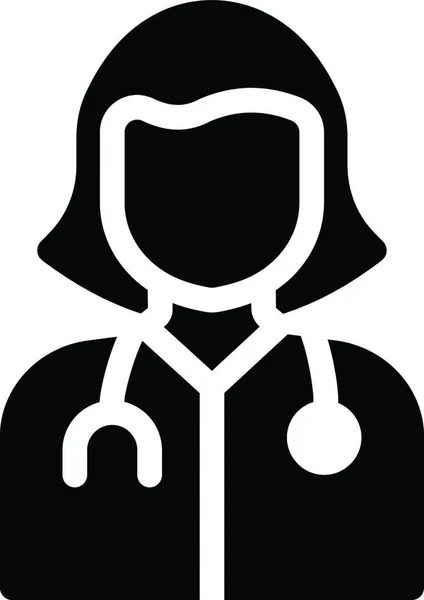 Γιατρός Web Εικονίδιο Διανυσματική Απεικόνιση — Διανυσματικό Αρχείο