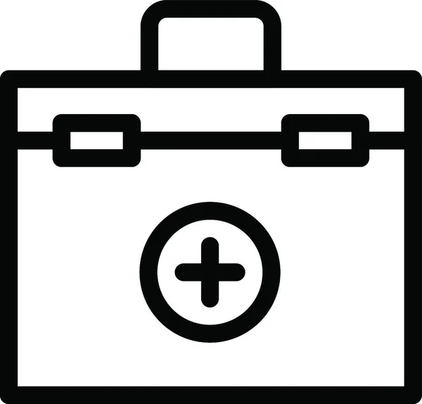 Emergency Medical Box Vector Illustration — Stock Vector