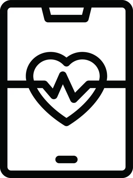 Icône Coeur Illustration Vectorielle — Image vectorielle