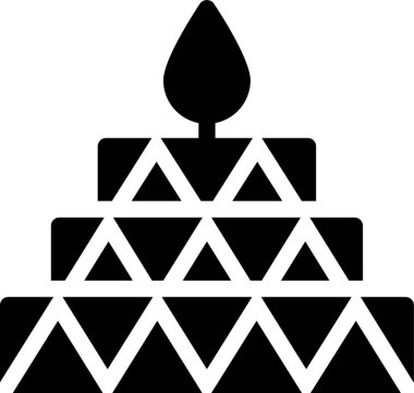 Mum simgesi vektör illüstrasyonu 