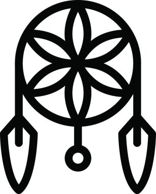 Rüya Yakalayıcı vektör illüstrasyonu 