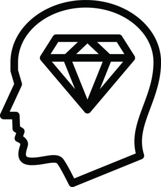 fikir web simgesi vektör illüstrasyonu