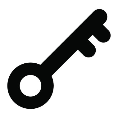 Anahtar simgesi vektör illüstrasyonu