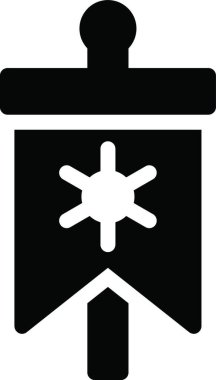 bayrak ikonu vektör illüstrasyonu