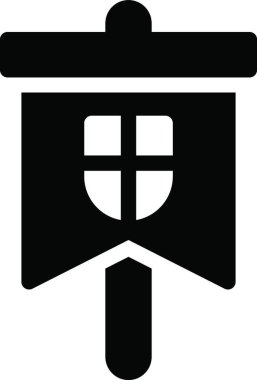 Sancak simgesi vektör illüstrasyonu