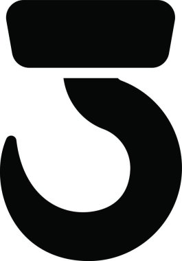 kanca ikon vektör illüstrasyonu