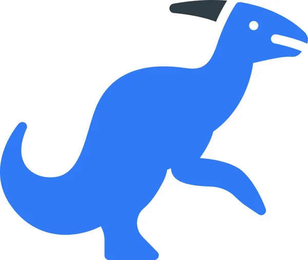 Parasaurolophus Icon Vektor Illustration — Stockvektor