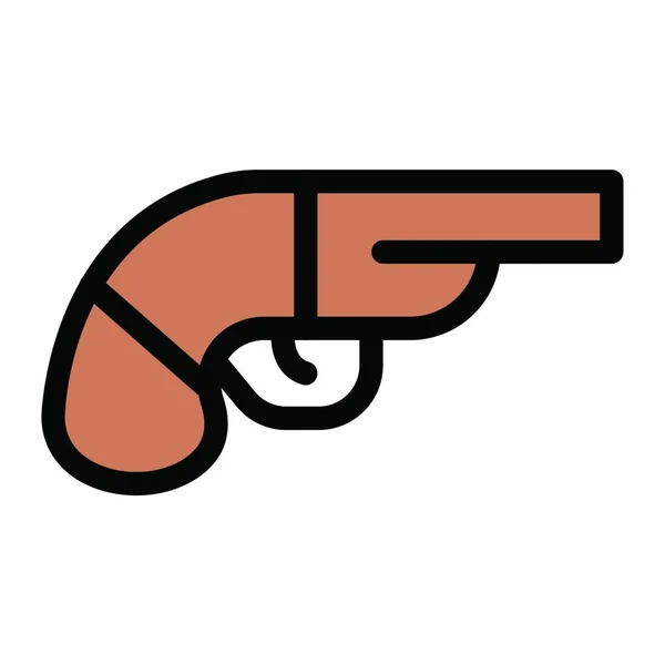 Revolver Icon Vektor Illustration — Stockvektor