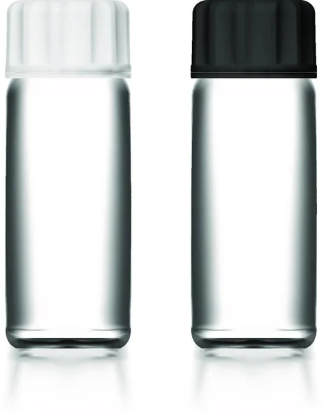 Empty Plastic Medical Bottle Icon Vector Illustration — Stock Vector