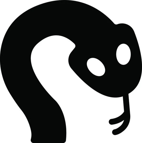 Serpiente Icono Vector Ilustración — Vector de stock