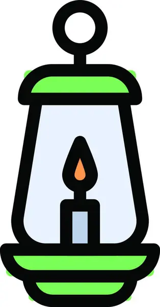 Lantern Icon Vector Illustration — Stock Vector