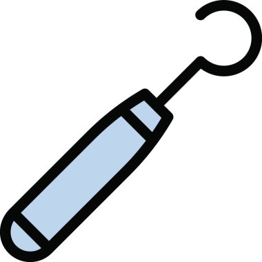 Saplı kanca, basit vektör illüstrasyonu