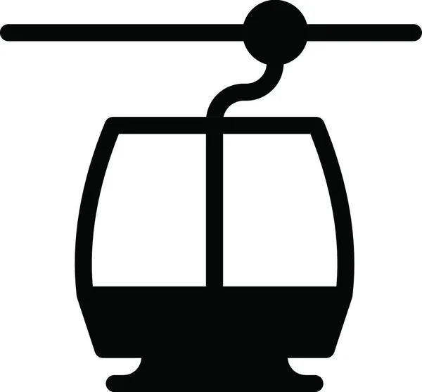 Chairlift Icon Vector Illustration — Stock Vector