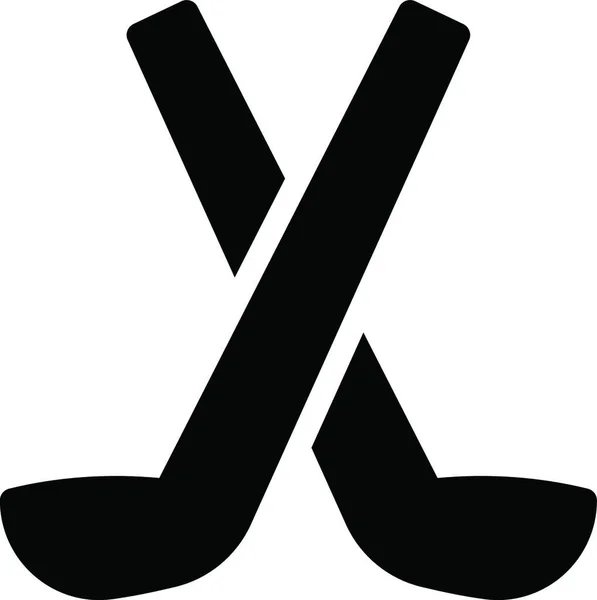 Hockey Web Icon Vektorillustration — Stockvektor