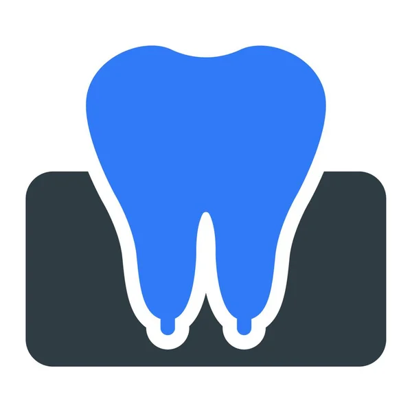 Tooth Web Icon Vector Illustration — Stock Vector