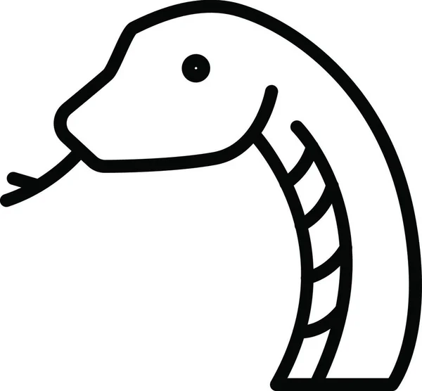 Schlangensymbol Vektor Illustration — Stockvektor