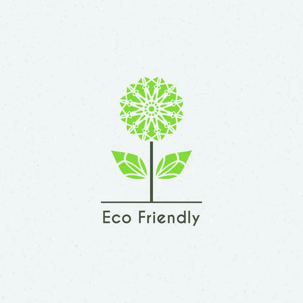 Векторная Экологическая Логотип Векторная Иллюстрация — стоковый вектор
