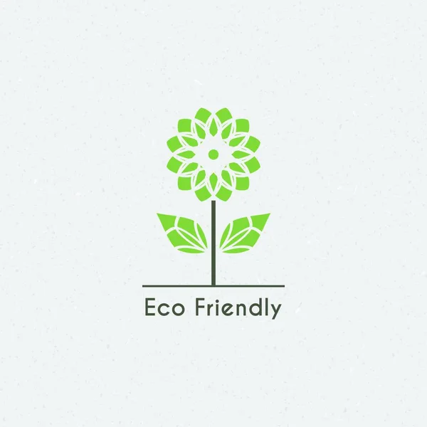 Logo Ecológico Vectorial Ilustración Vectorial — Vector de stock