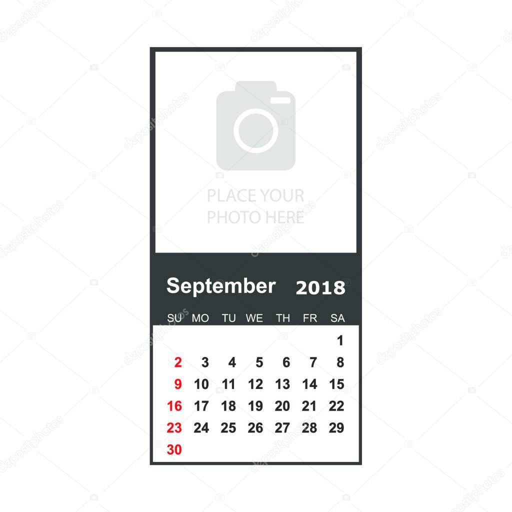 Calendario Septiembre 2018 Para Niñas De Colore Pastel De Sandioas
