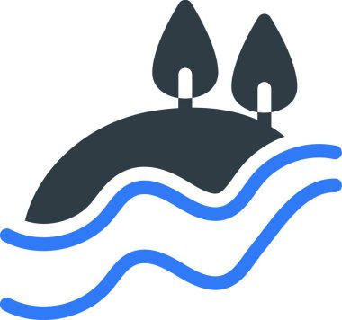 Kanal simgesi vektör illüstrasyonu   