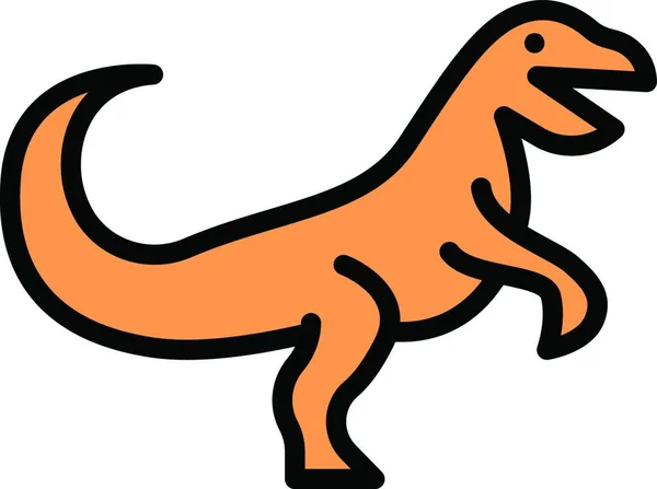 Dinosaurierikonen Vektor Illustration — Stock vektor