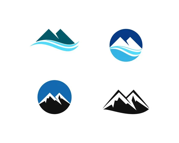 Bergen Illustratie Logo Vector Illustratie — Stockvector