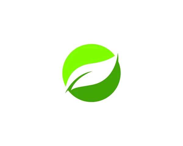 Simple Vegan Icon Web Page Eco Concept — Stock Vector