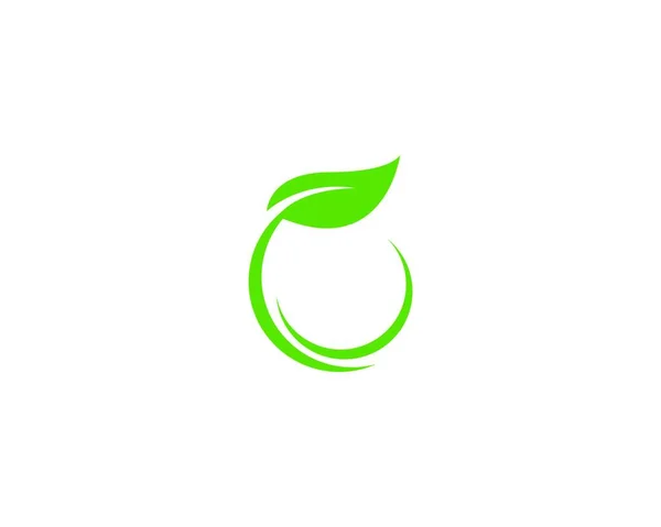 Simple Vegan Icon Web Page Eco Concept — Stock Vector