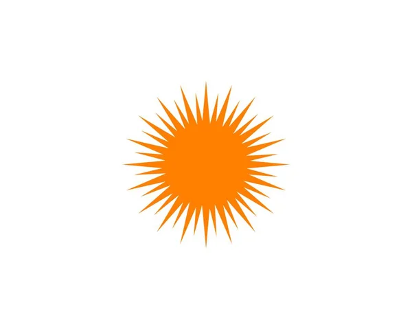 Простой Веб Значок Солнцем Логотип Бренда — стоковый вектор