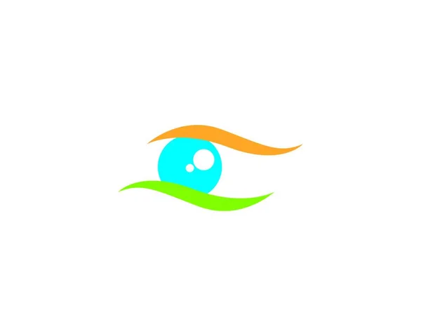 Logo Cura Degli Occhi Icona Vettoriale Illustrazione — Vettoriale Stock
