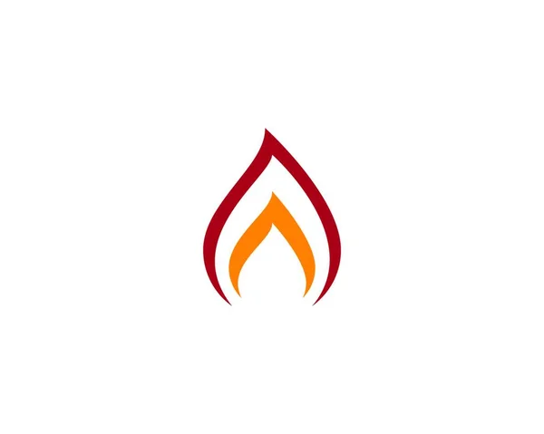 Simple Fire Web Icon Vector Illustration — Stock Vector