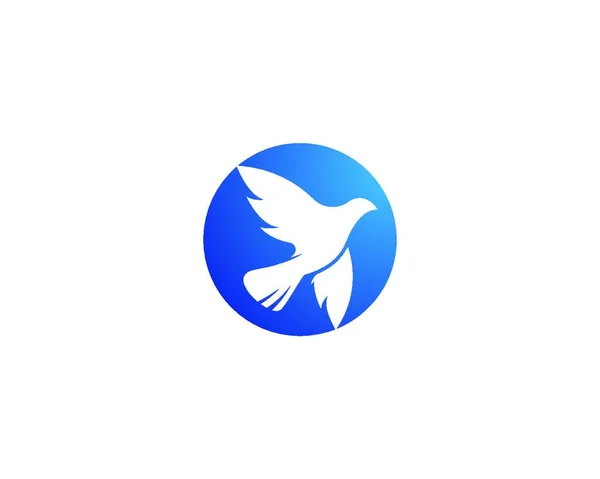 Einfaches Web Symbol Mit Einem Kleinen Taubenvogel — Stockvektor
