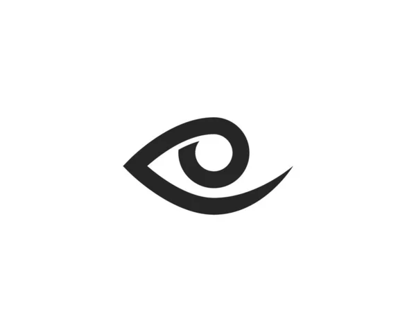 Ojo Cuidado Logo Icono Vector Ilustración — Vector de stock