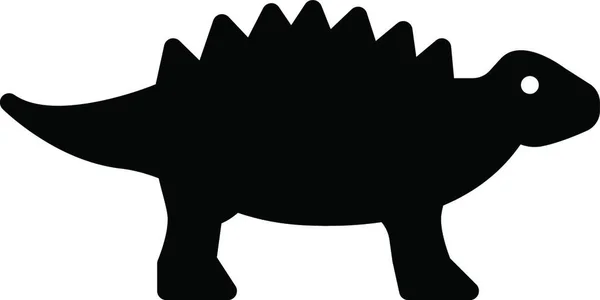 Ankylosaurus Ikon Vektor Illustration — Stock vektor