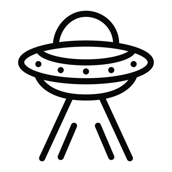 Ufo Ruimtevaartuig Illustratie Buitenaards Schip — Stockvector