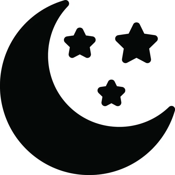 Lune Illustration Vectorielle Colorée — Image vectorielle