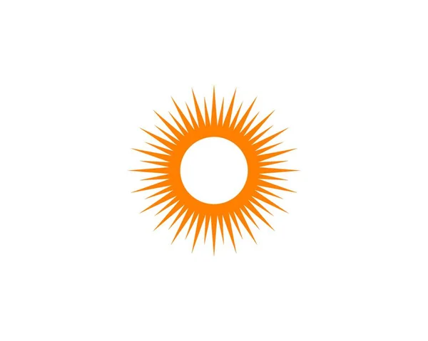 Hermoso Sol Vector Ilustración — Vector de stock