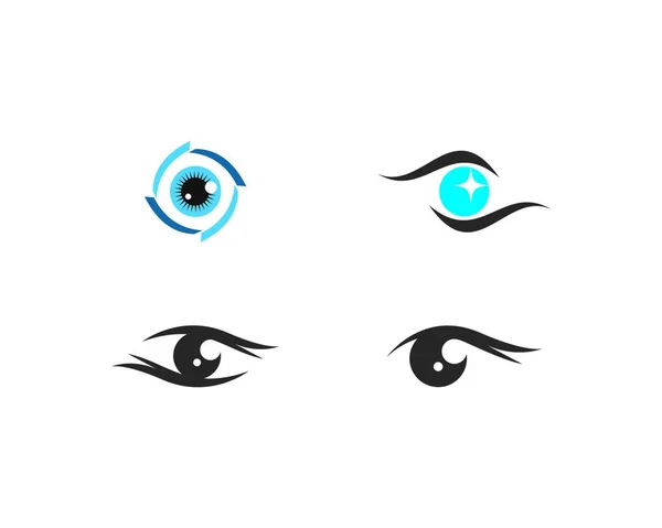 Eye Care Logo Icon Vector Illustration — Stock Vector