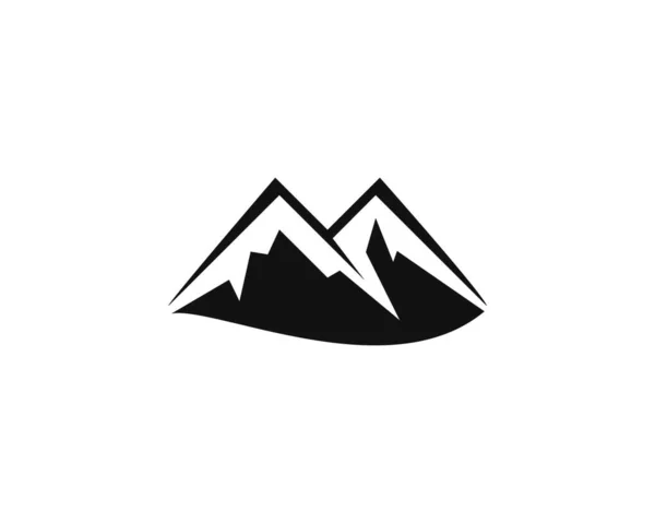 Illustration Montagne Logo Icône Vectoriel Illustration — Image vectorielle