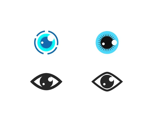Obrázek Vektoru Loga Pro Péči Oči — Stockový vektor