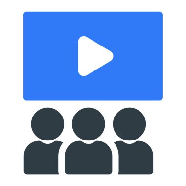 film, renkli vektör illüstrasyonu 