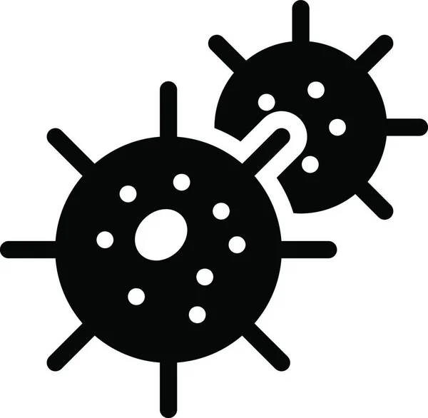 Ícone Virologia Ilustração Vetorial —  Vetores de Stock